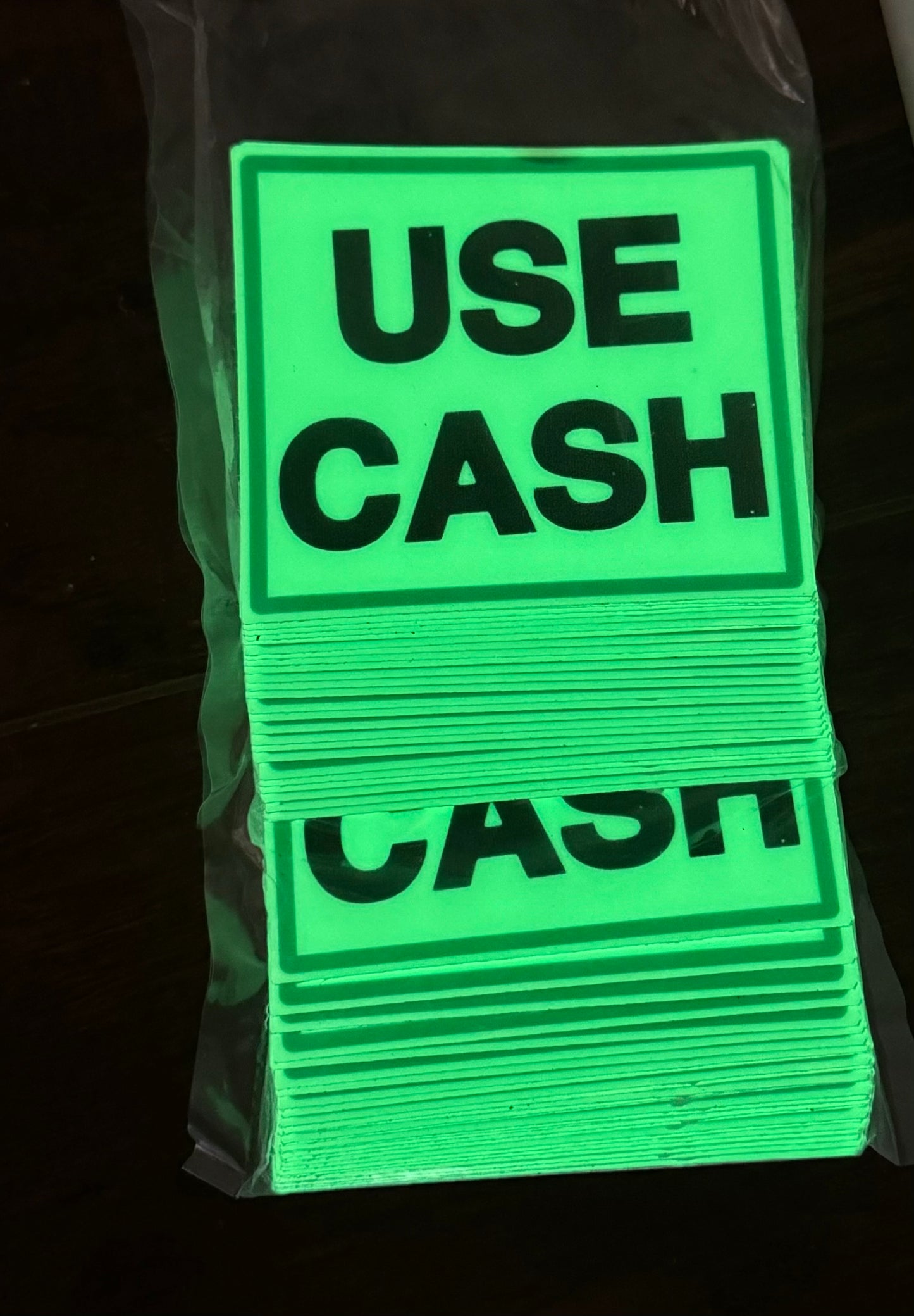 USE CASH